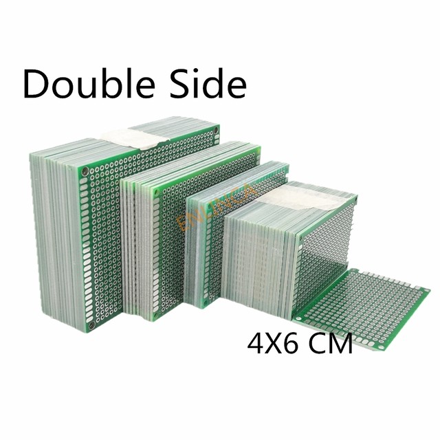 5pcs 4x6cm Double Side Copper Prototype PCB 40*60mm Universal Printed  Circuit Board Fiberglass Plate For Soldering Board - AliExpress